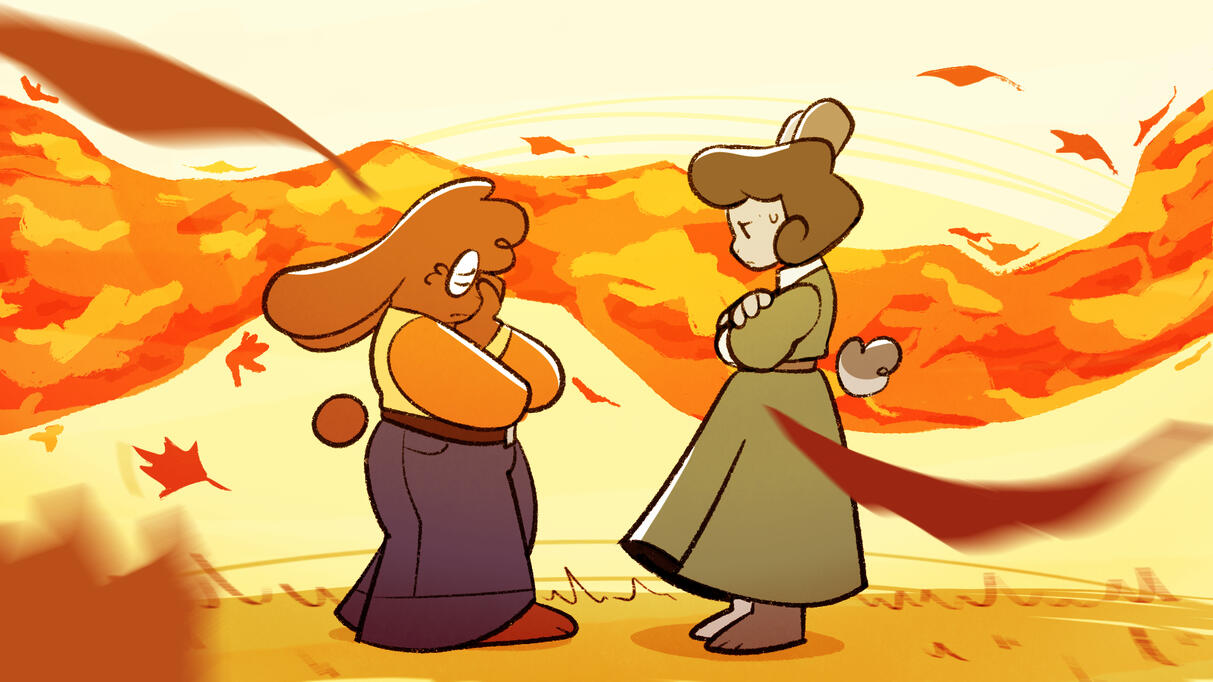 Style Frame: Billowing Leaves